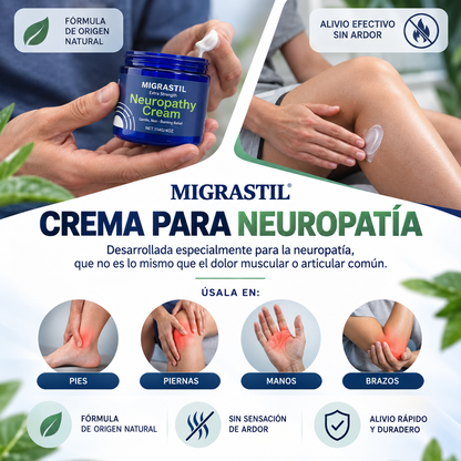 Crema Migrastil para Neuropatía│Calma que se siente al instante